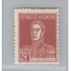 ARGENTINA 1932 GJ 618 ESTAMPILLA VARIEDAD PAPEL RAYADO NUEVA MINT U$ 50 + 50 %